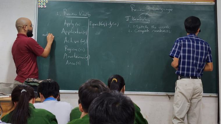Carleon teaches English in Viet Nam.