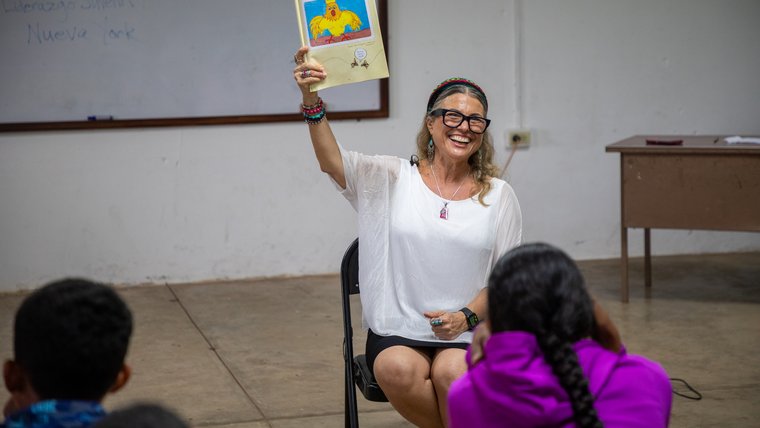 Joanna is turning the children’s book she wrote into a play for her students. Now, her students have a creative outlet and a goal to work on during the summer.