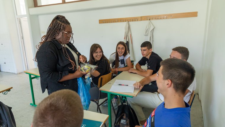 PCVs in action serving in Montenegro.