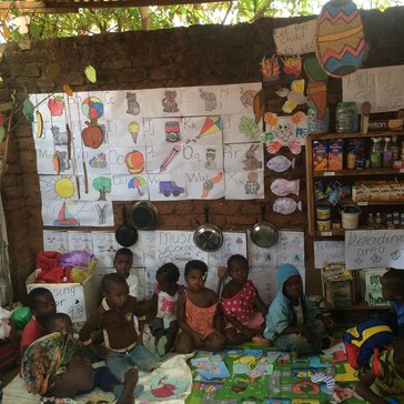 A nursery school classroom transformed using lessons learned from the Perivoli Schools Trust approach. Previously, this class