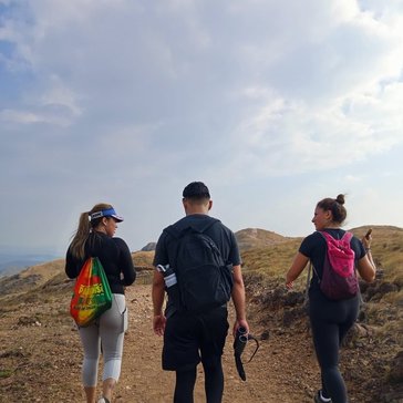 Isabela explores local trails with other Volunteers during her free time.
