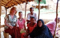 Jenn Clowers and Jane Moore visit a women's artisan co-op in Niger.