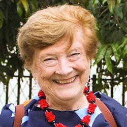 A headshot of an older female volunteer