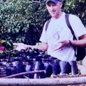 Volunteer Jason C. running an agroforestry project in Panama