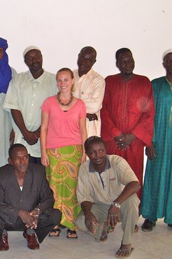 Jenn Clowers with the National Museum of Niger Artisan Co-operative
