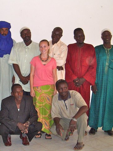 Jenn Clowers with the National Museum of Niger Artisan Co-operative