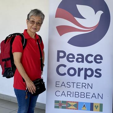Jian arrives as a 70-year-old Peace Corps Response Volunteer in Saint Vincent and the Grenadines.