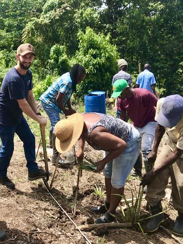 Joel supports farmers in Jamaica