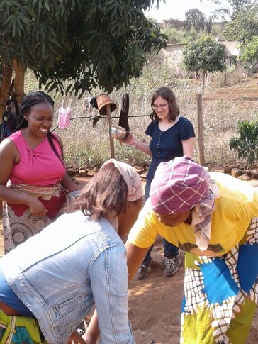 joy in service with fellow volunteers