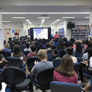 Keli shared her Peace Corps experience at two schools in Okinawa, Japan.