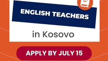 Graphic to apply to serve in Kosovo as an English Teacher
