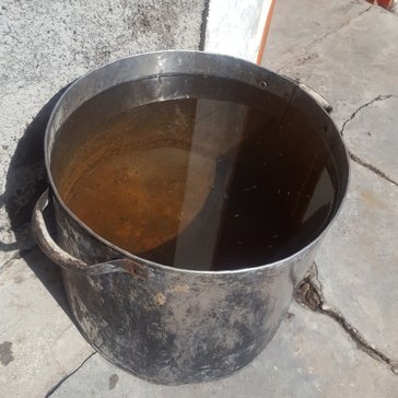 Collecting rainwater from the roof runoff. One less expense.