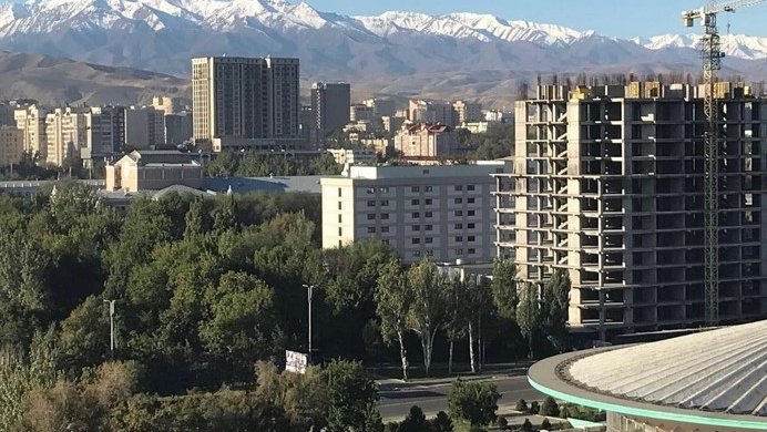 View of Bishkek mountains, Kyrgyzstan