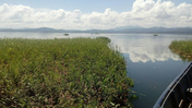 View of Lake Guija from a boat