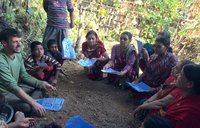Leading a Water Conservation and Biodiversity training in my village.