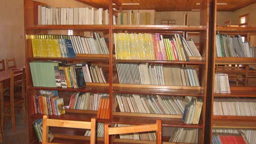 Library full of books in Tanzania