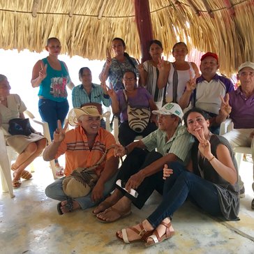 Local artisan workers and farmers who meet once a month to receive entrepreneurship courses.