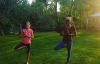 Yoga with host sister