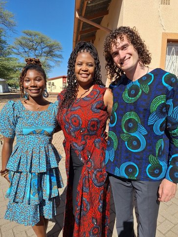 Maame, Paulina and Rafe – Peace Corps Volunteers and their Program Manager