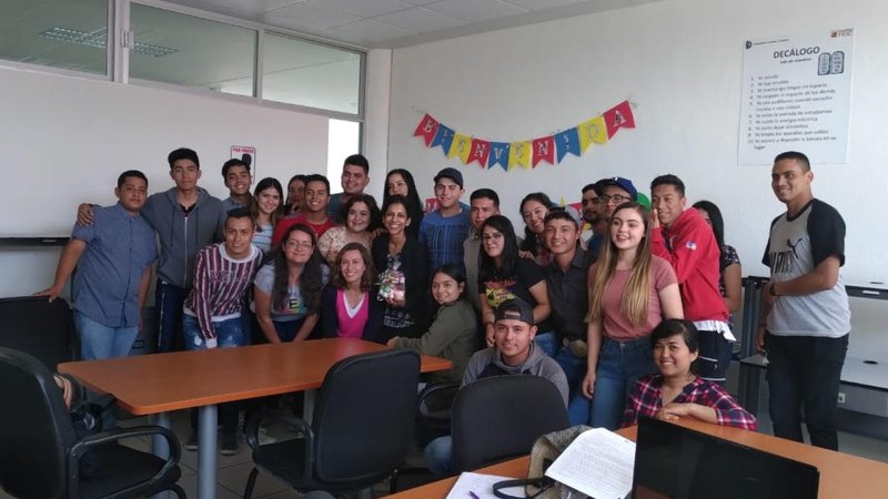 My English class at the Technical Institute in Pabellón de Arteaga in Mexico.