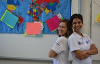 Mahima Mahadevan and her counterpart in Mexico.