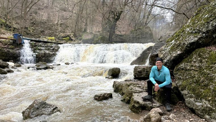 Micah waterfall photo