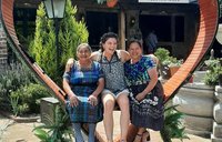 Sarah, Mimi, her host mother, and Mimi's mother Tona.
