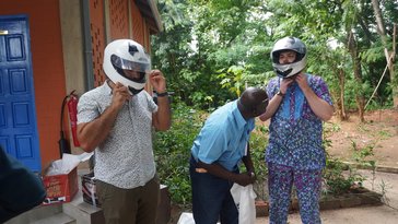 Moto and helmet orientation