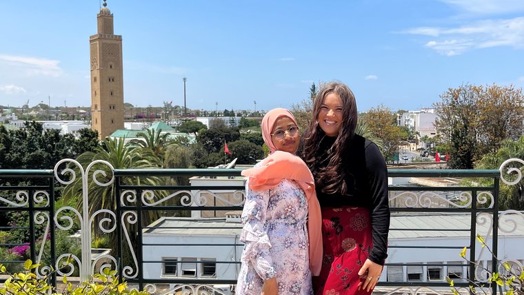 Brooklyn's counterpart Fatima has also become her best friend in Morocco.