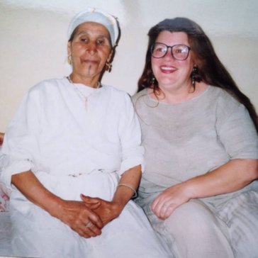 Barbara Castleton and neighbor Aisha