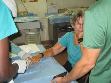 Nancy Wesson at the hospital
