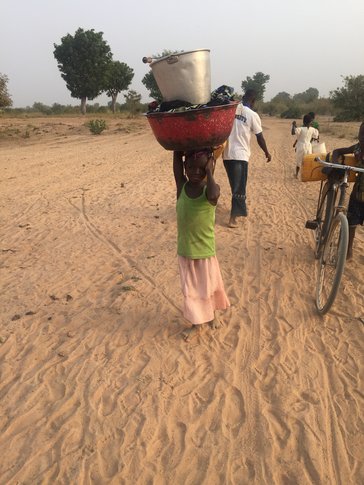 It can take a young girl in rural Ghana about an hour to walk to and from the river to fetch water.