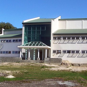 New library building in 2013 just prior to completion and grand opening