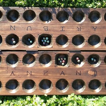 Bao is a mancala game played in East Africa.