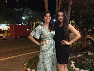 A PCV in Paraguay and her local friend.