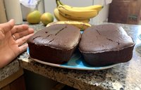 Cake on a counter