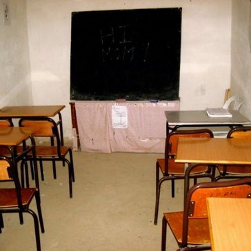 The classroom in Amizmiz where Samir had his first English lessons.