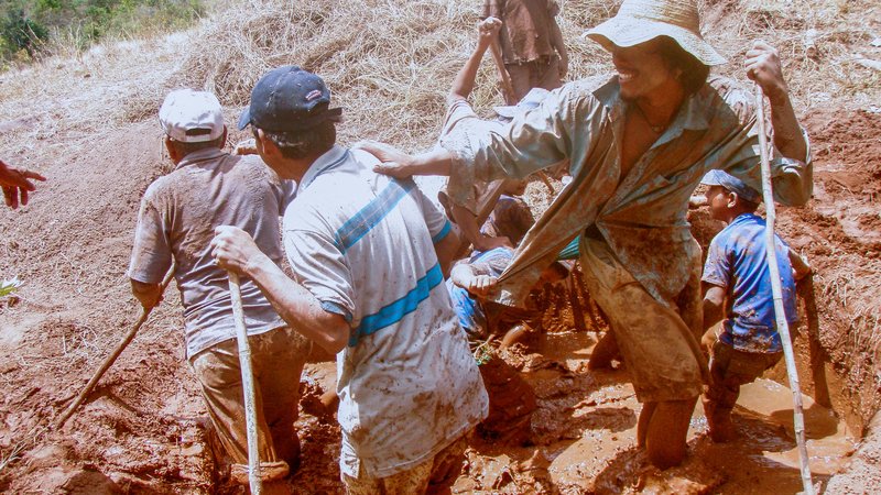 Rai helped villagers built acquaculture ponds to improve nutrition and increase income.