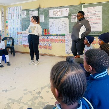 PCV at her school