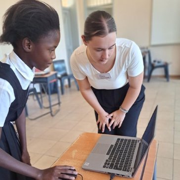 Volunteer with Student