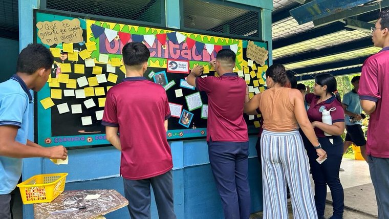 Peace Corps Volunteer Dani gets to know the high school community during her first few months of service.