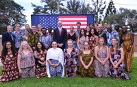 PCVs with Ambassador, TM, LCC, CD, DMO
