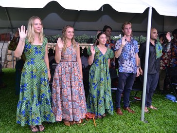 PCVs taking Oath