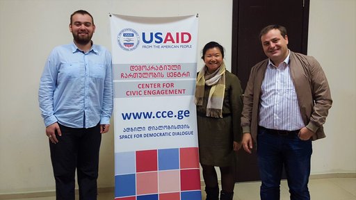 Visiting the Center for Civic Engagement in Batumi, Georgia, one of ten centers in the regions of Georgia that seek to promot