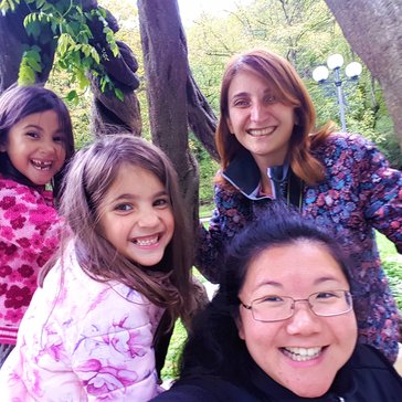My host family and I visiting the national park in Borjomi, Georgia, during our first weekend together.