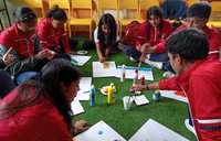 Jalene collaborated with her community to fund and build a resource center at an Ecuadorian school.