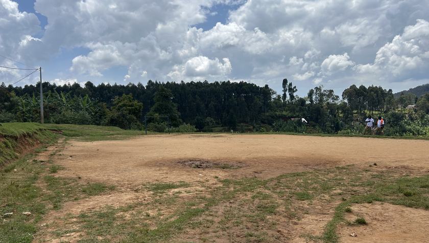 Outdoor site for sports court
