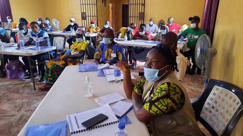 Participants from Peace Corps CHW Training in Bong County