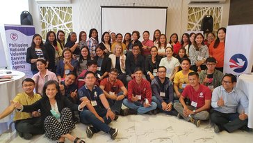 Group photo of participants to the Volunteerism event with PNVSCA