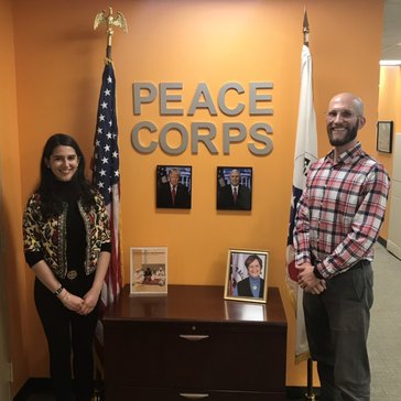 Tsvetta Kaleynska Pictured With Peace Corps Recruiter Michael Kunkel